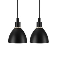 Nordlux Pendelleuchte Ray, 2-Flammig, 2X E14, IP20, Schwarz