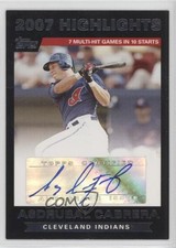 2007 Topps Update 2007 Highlights Auto Asdrubal Cabrera #HAAC Auto 0d8t
