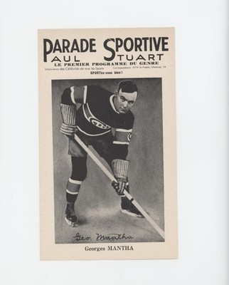 1943-48 Parade Sportive Paul Stuart Georges Mantha 0q3