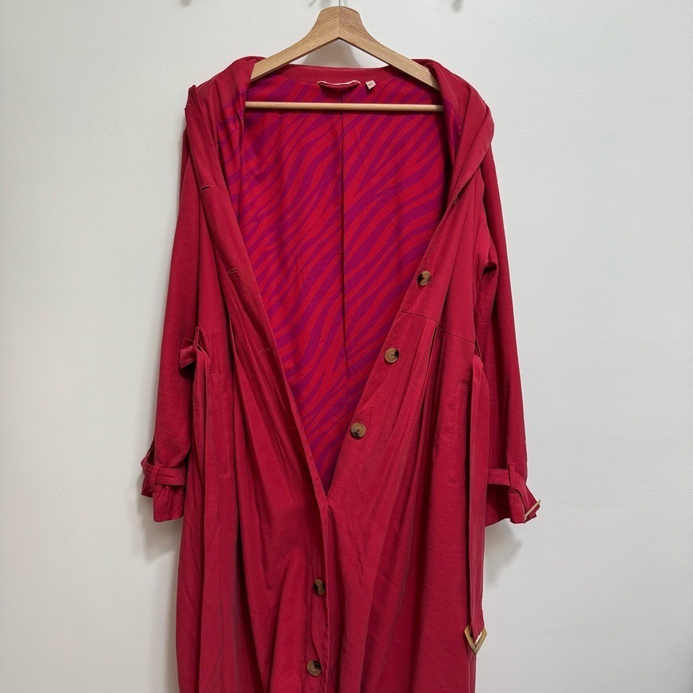 Soft Surroundings Button Front Belted Trench Maxi… - image 8