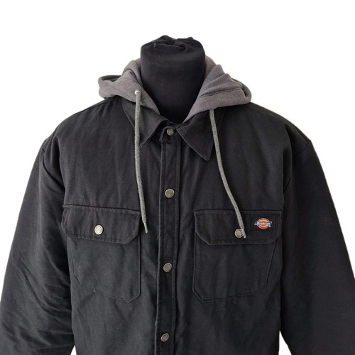 Dickies Giacca Camicia Anatra con Cappuccio XL Nuova Foderata in Pile Stile Abbigliamento da Lavoro - Foto 3 di 11