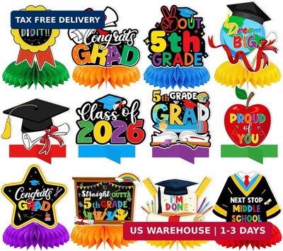 5th Grade Graduation Decorations: Elementary Graduation Decorations Honeycomb Ce