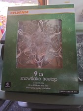Sylvania 9 In Snowflake  Treetopper