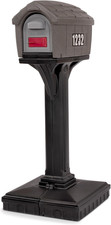 Dig-Free Easy up Home Mailbox, Graystone/Black, Made in the USA
