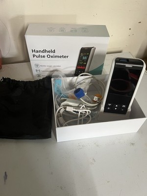 Handheld Pulse Oximeter SpO2 PR Heart Rate Finger Blood Oxygen Monitor Oxímetro