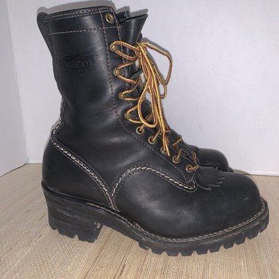 Wesco Highliner Black Leather Lineman Boots USA Jobmaster Steel