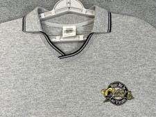 Vintage Cheers Las Vegas Shirt Mens XL Gray Johnny Collar V-Neck USA Made 90s