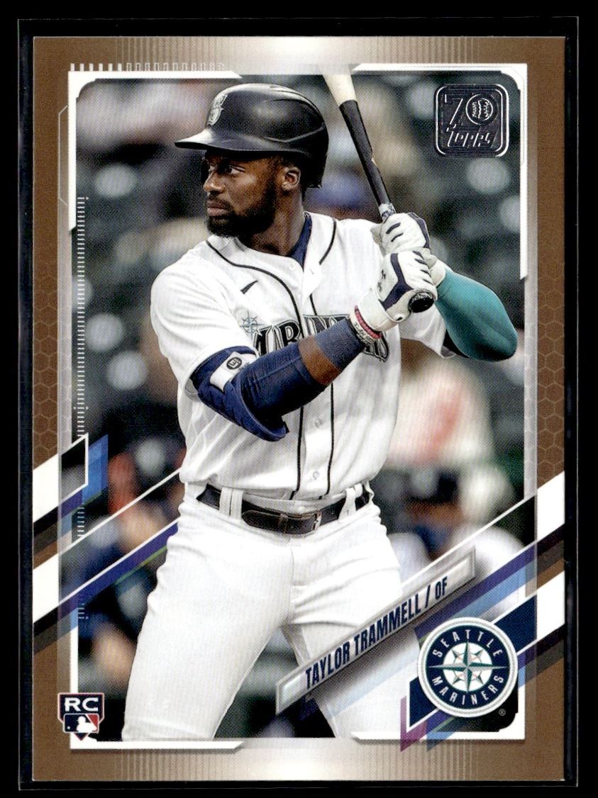 2021 Topps Update Gold Taylor Trammell RC 0465/2021 Seattle Mariners #US47