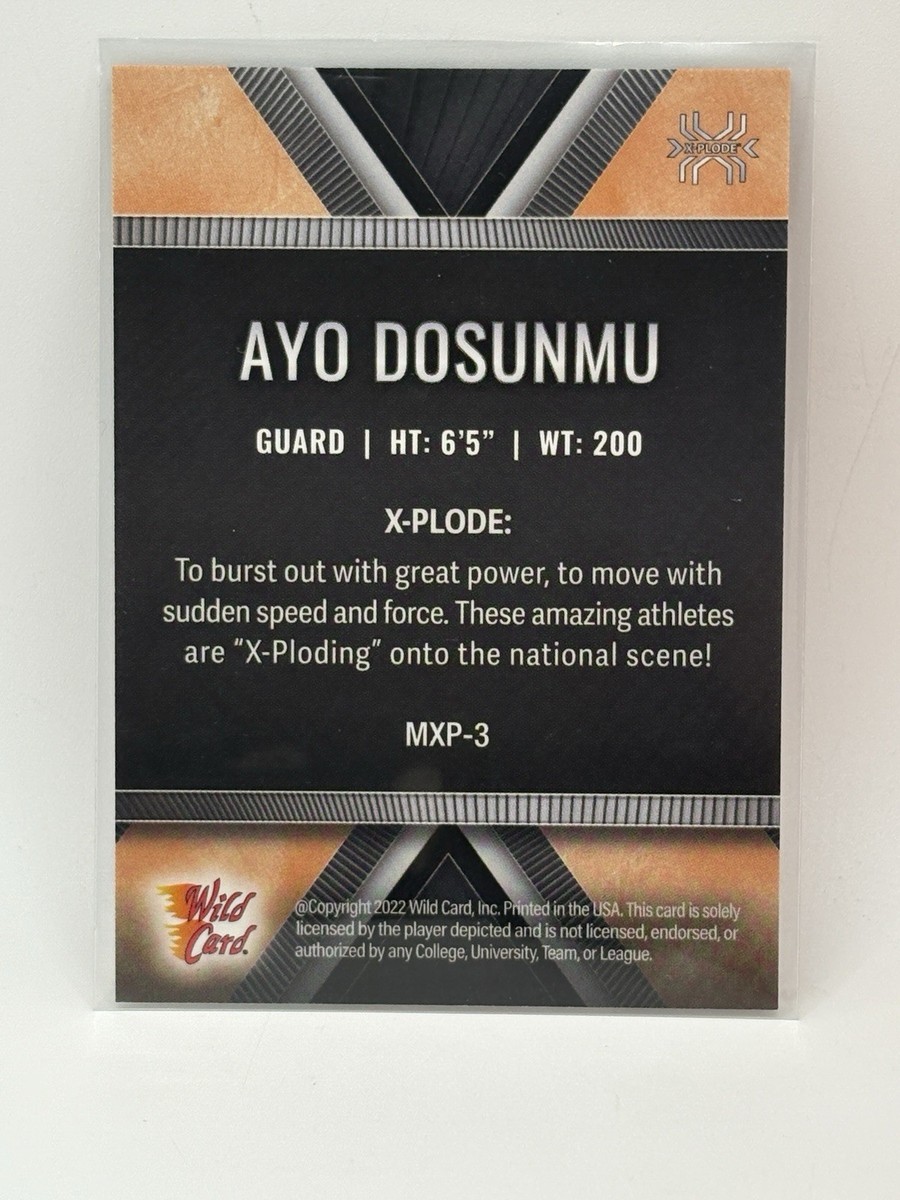 Ayo Dosunmu 2022 Wild Card Matte X-Plode | eBay