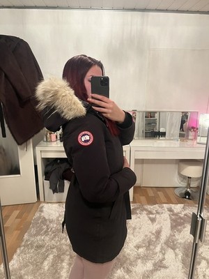 Canada Goose Victoria Parka Gr. M, Damen, schwarz, gebraucht Guter Zustand