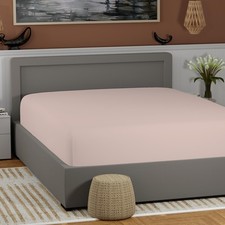 100 Cotton Twin Soft Pink Fitted Sheet Only, Back to School College Essentia...