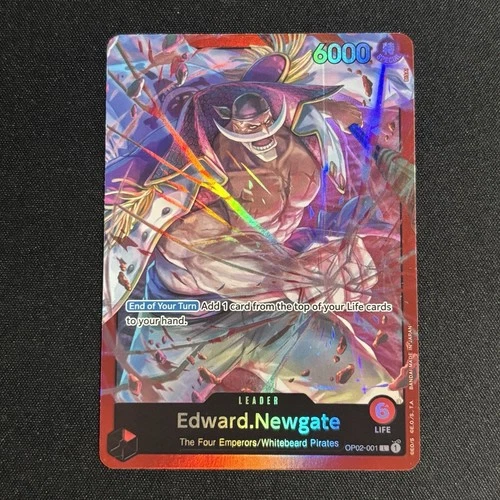 Edward.Newgate OP02-001 Leader - One Piece TCG - Foil Near-Mint English