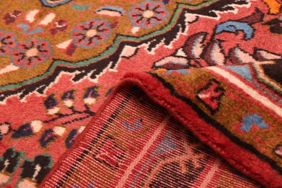 Alfombra oriental tradicional vintage anudada a mano de lana de 5'0" x 6'9" Foto 4 de 4