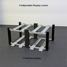 4 Post Garage Lift Style Display for 1:64 Scale Vehicles Diecast, Models