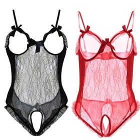 Sexy Lingerie Women Bow Open Bra Transparent Underwear Baby dolls Dress