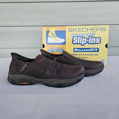 Skechers Craster Lanigan Slip Ins Relaxed Fit Shoes Brown  display picture 2
