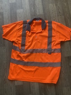 Orange Hi Vis Short Sleeve Top From Portwest Size Large
