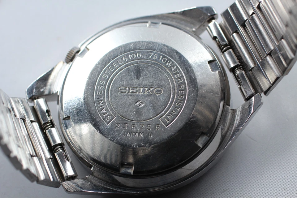Reloj automático para hombre 1972 [Exc+4] Seiko 5 Actus 6106-7510 plateado Kanji (fecha de emisión) Foto 4 de 4
