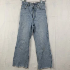 Levis Jeans Womens Wedgie Straight High Rise Medium Wash Stretch Denim 27x26