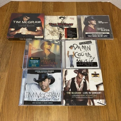 Tim McGraw 8 CD Lot SEALED 1 Used Greatest Hits Box Set Volume 1-3 Damn Country - Image 1 of 4