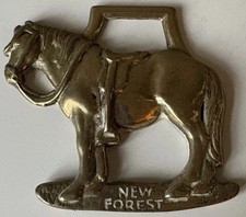 New Forest Vintage Horse Brass ? Cast Brass Pony Souvenir, 8.5cm