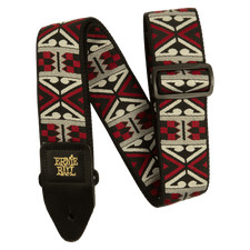 Ernie Ball Classic Jacquard Adjustable Guitar Strap, Primal Red P05339