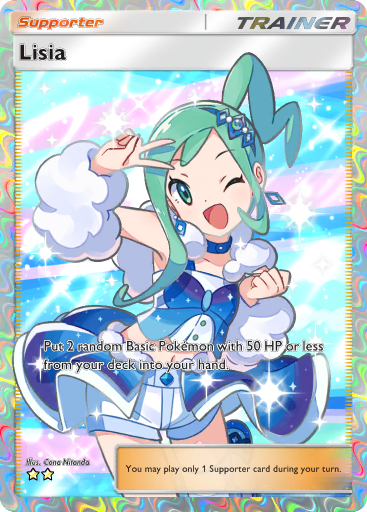 Pokemon TCG POCKET - Trade Lisia English Card - Read description