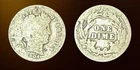 1904 Barber .90 Silver Dime. Philadelphia Mint. Circulated.See My Other Listings