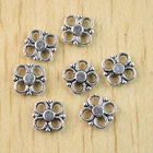 90pcs 8mm Tibetan Silver Flower Connector Charms H0952