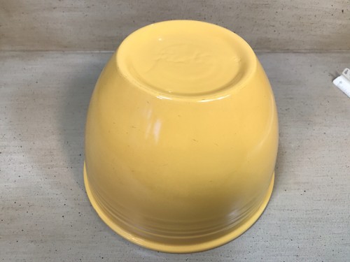 Vintage Fiesta Fiestaware Yellow #4 Nesting Mixing Bowl - Picture 16 of 16