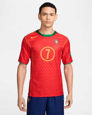 Nike Dri-Fit Portugal 2004 Reissue Luis Figo Numbered Red Jersey