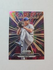 2022 Panini Prizm #FL-1 Max Scherzer Fearless Silver Prizm NY Mets Baseball Card