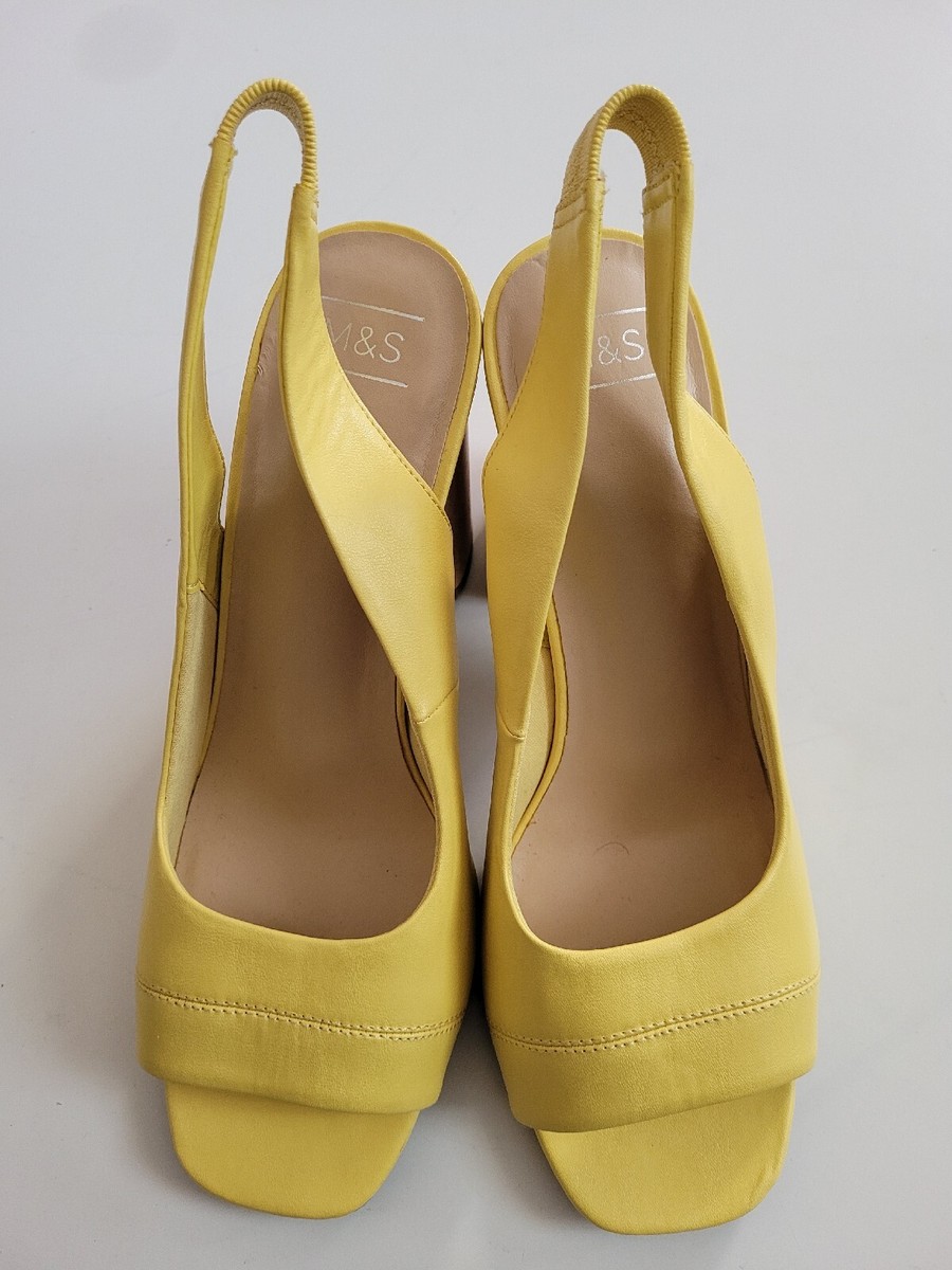 Ladies Marks And Spencer Open Toe Mid Heel Size (39