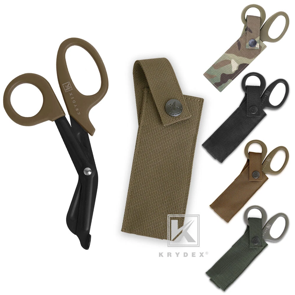 KRYDEX Medical Shears Pouch Tactical Scissor Sheath MOLLE Hand Pouch w/  Shears