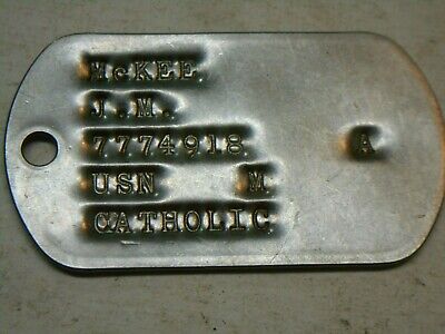 UP TO 18 SPACES DEBOSSED  W/GI MACHINE DOG TAG SHINY MILITARY GENUINE ISSUE