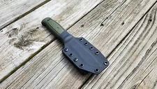 MORA KANSBOL kydex sheath, pancake style w/ Narrow Dots style belt clip (BK)