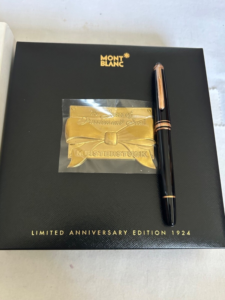 Montblanc 75th Anniversary LE 1924, Classic 163 Rollerball Pen-VG
