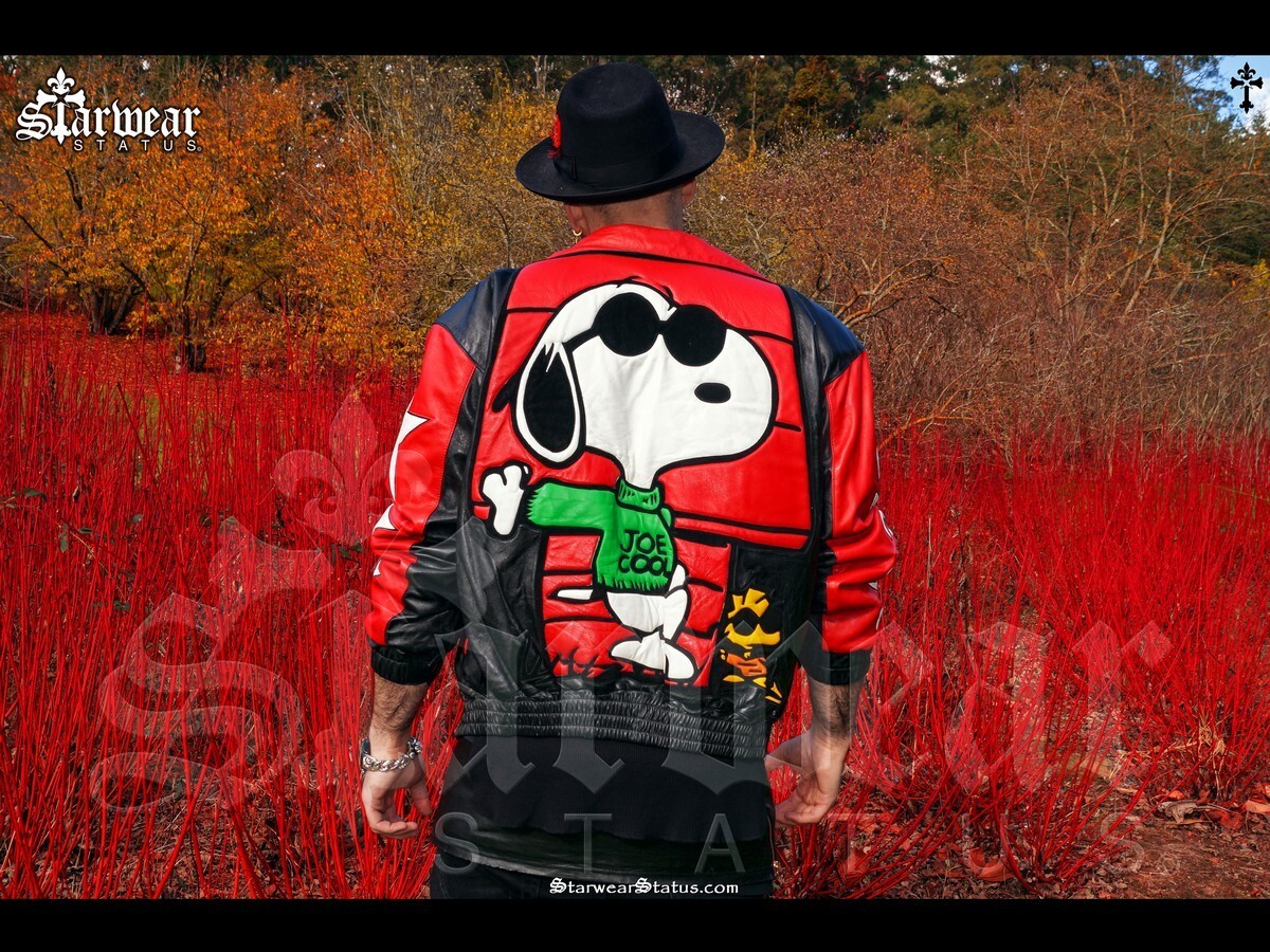 レア 90s AMERICAN TOONS PEANUTS レザージャケッL RARE Limited XL Peanuts Snoopy American Toons Genuine