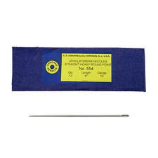 C.S. Osborne Heavy Single Round Point Needle 554, 6" Long, 13 Gauge - 12/Pk
