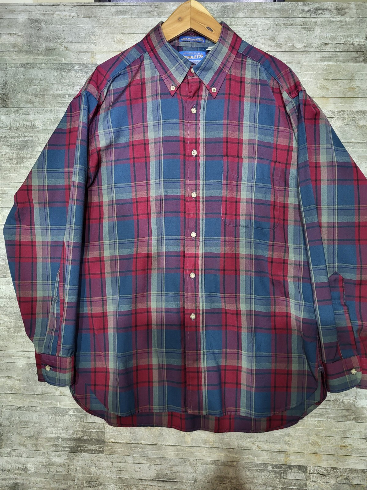 Pendleton Sir Pendleton Worsted Wool Button Up Lo… - image 1
