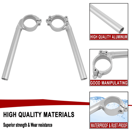 50mm Clip On Handle Bar Handlebar For Yamaha YZF R1 YZF-R1 YZFR1 2004-2008 2005 - Picture 6 of 9