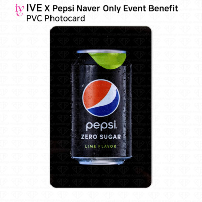 IVE x Pepsi Naver Only Event Benefit Wonyoung Leeseo PVC Photocard