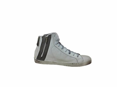 scarpe sneakers alte uomo stivaletto pelle bianca grigio doppia stella  bicolor | eBay