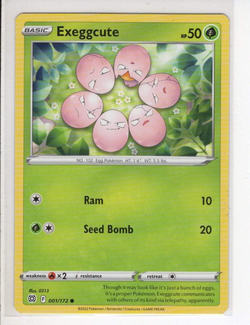 exeggcute pokemon card price sv7a 065/064 AR Colorless Artist Exeggcute 001 SWSH09 Brilliant Stars