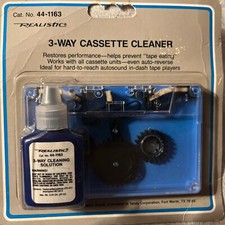 Vintage Realistic 3-Way Cleaning Cassette 44-1163 Brand New Made In The USA 