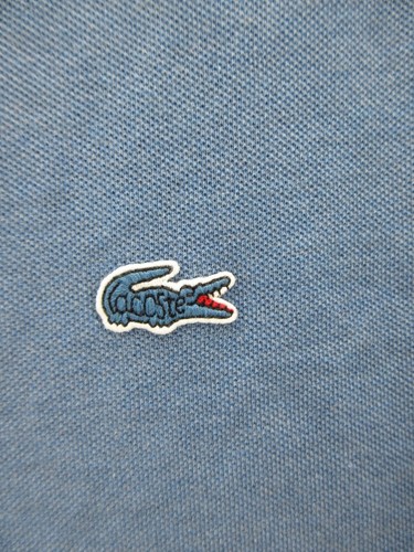 Lacoste for J crew Polo Shirt Men 5 Blue Pullover Preppy Crocodile Logo Large - Picture 4 of 11