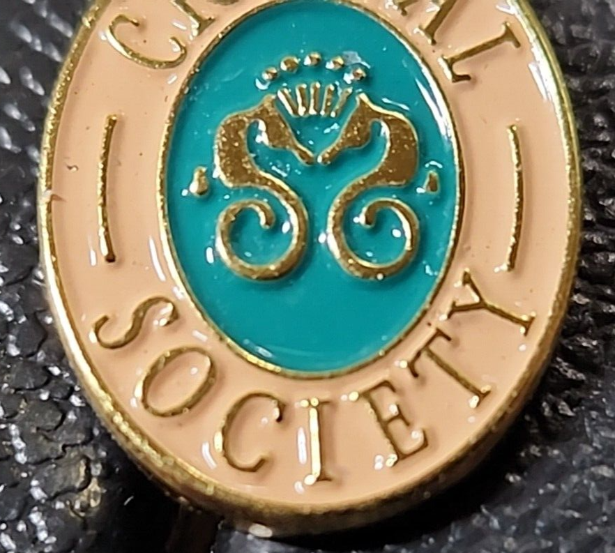 Vintage Crystal Society Lapel Pin Cruise Ship Loyalty Program 5/8