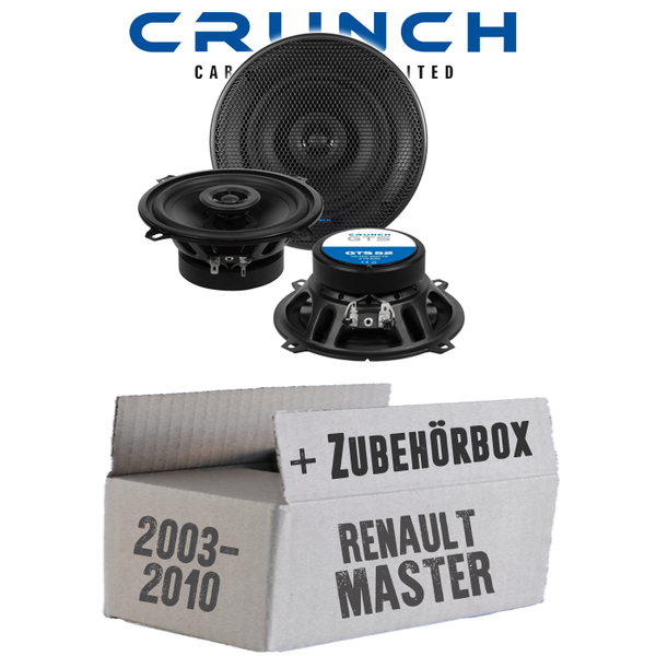 Crunch Lautsprecher FüR Renault Master 2 Front TüR 2-Wege Koax 13Cm Einbauset-image