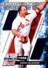 Mark McGwire 2021 Topps Opening Day Outstanding Opening Day Card #OOD-8