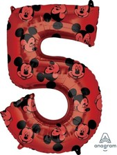 Mickey Mouse Forever Number 5 SuperShape Foil Balloon 34 Inch